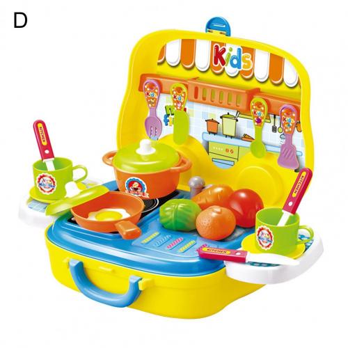 Pretend Play Speelgoed Onderhoud Kit Bus Shape Praktische Vermogen Plastic Beauty Accessoires Ouder-kind Interactief Spel Speelgoed: D