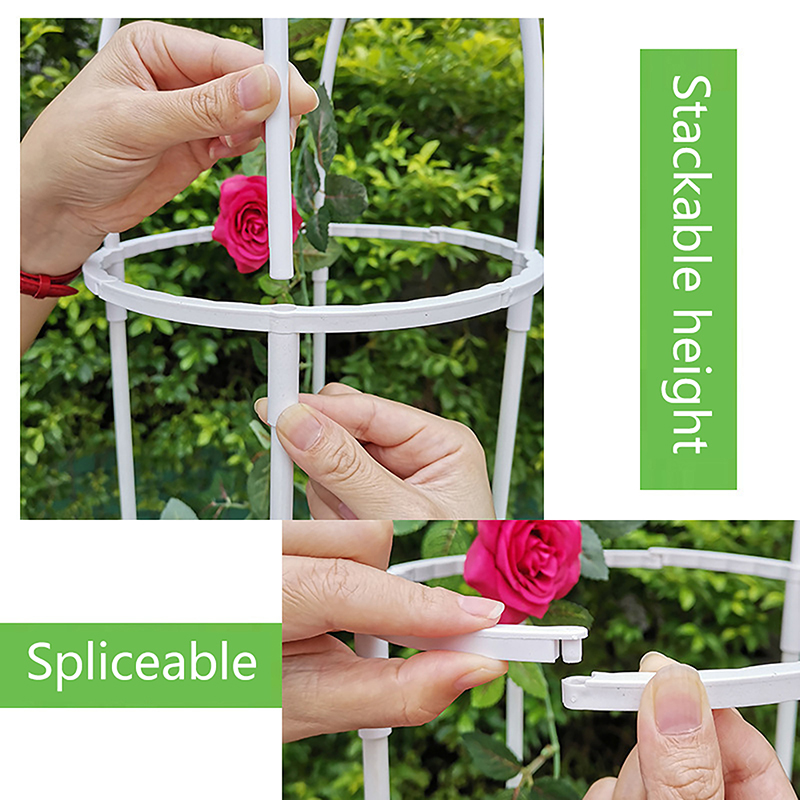 2/3 Floors Climbing Plant Trellis Garden Support Cages For Flowers Plants Frame DIY Stand