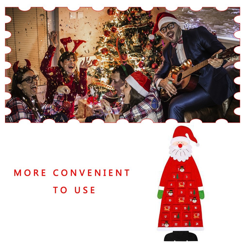 Christmas Felt Calendar Felt Decorative Pendant Products Amusing Christmas Countdown Calendar