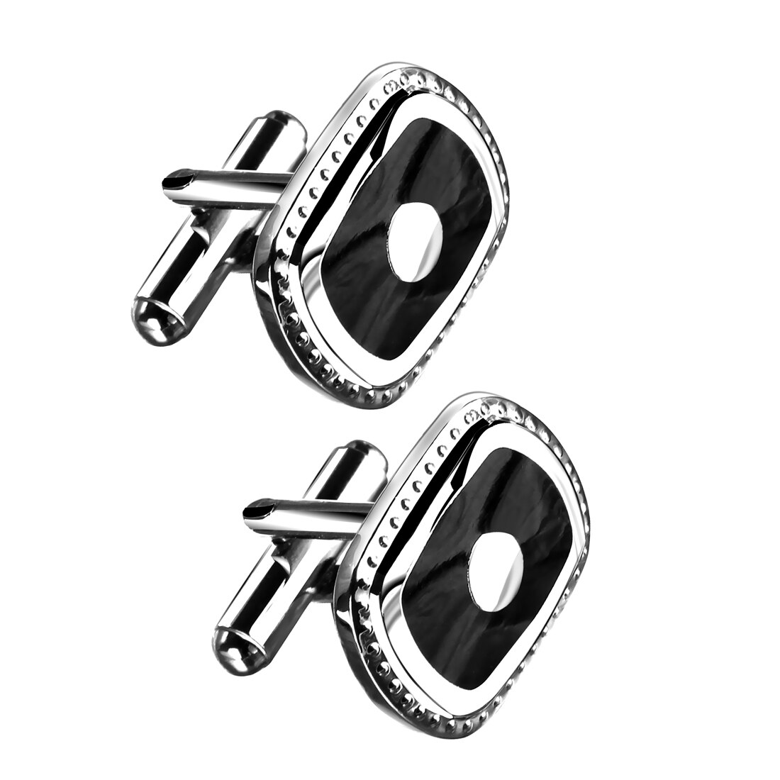 ZOSHI Französisch Hemd Manschettenknopf für Mens Manschette Verknüpfung Geschmack Männlichen Silber Farbe Luxus Hochzeit Manschettenknöpfe: CF043