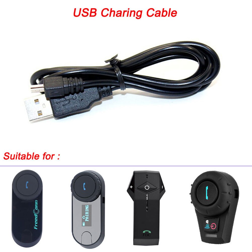 Freedconn T-COM Colo Opladen Accessoires 8Pins Usb Charge Kabel Pak Voor T-COM T-Max Colo Motorfiets Bluetooth Intercom