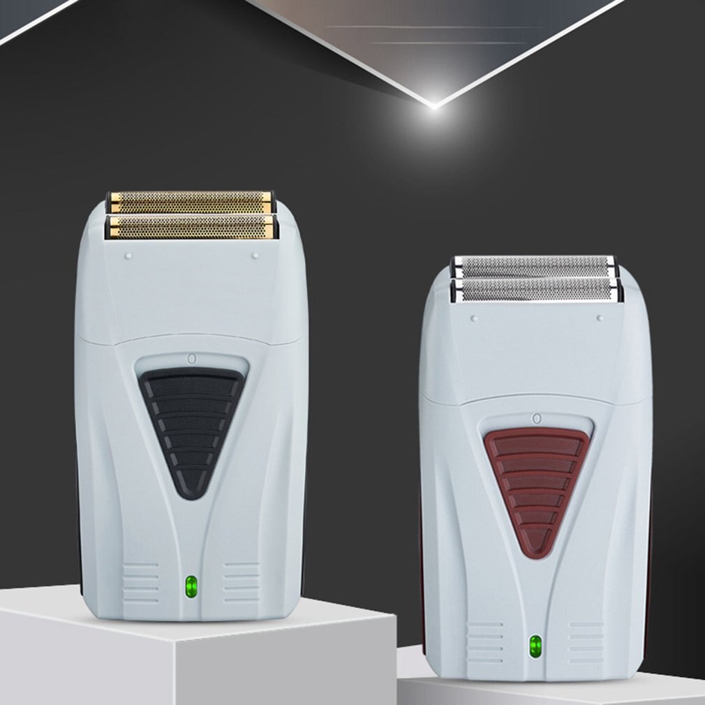 Tête de rasage dégradé pousser blanc rasoir faire ses adieux rasage alternatif Portable hommes rasoir Double filet rasoir électrique