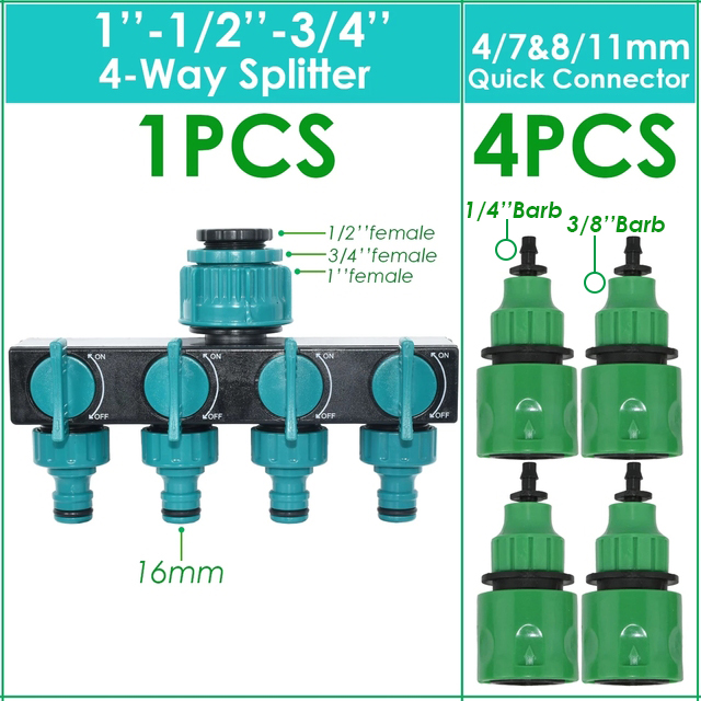 5M-50M Garden Misting Cooling System 1/4'' Drip Irrigation Outdoor Watering Brass Atomizer Nozzles 4/7mm Hose Greenhouse Parasol: SKY BLUE