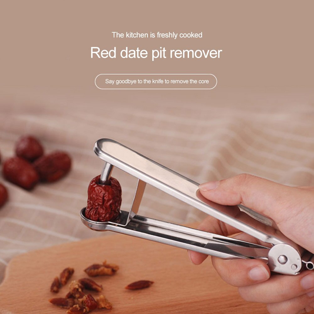 Fruit Olive Pitter Tool Seed Handheld Kitchen Fruit Remover Kit Machine Kitchen Gadget Accessories Cherry Red Dates Seed Rmover