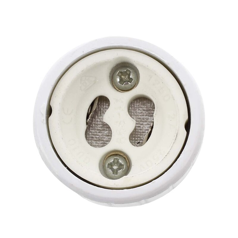 8X E27 To GU10 LED Light Socket Adapter Socket Adapter Lamp Bulb Converter White