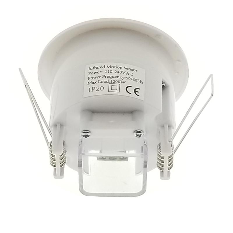 360 degree ceiling 110V/AC 220V/AC inlay sensor switch PIR infrared motion sensor light lamp switch