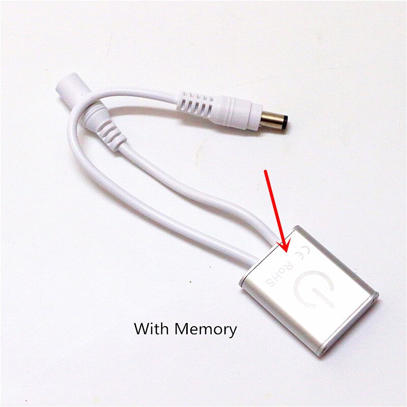 Touch LED Dimmer Switch 12V 24V 3A Full Metal Body Touch Screen Controller for 2835 3014 3528 5050 5054 5630 5730 LED Strip: With Memory