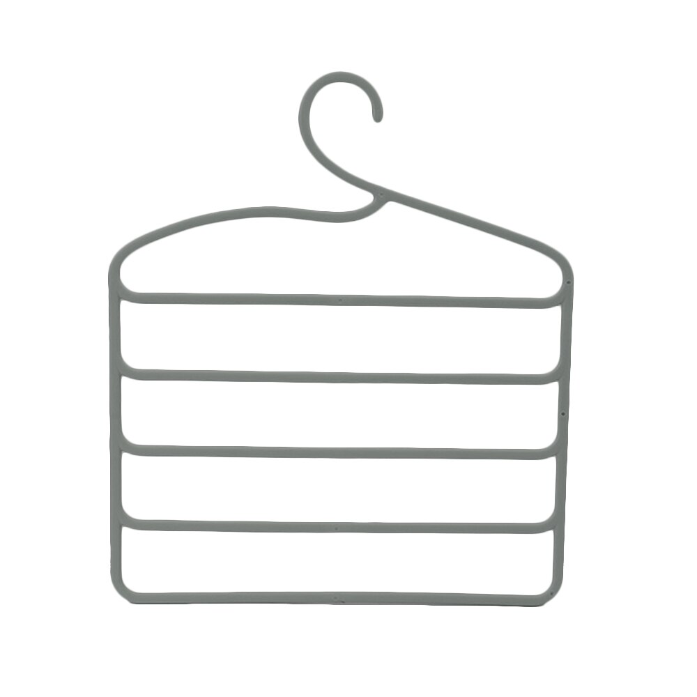 5 couches multifonctionnel pantalons cintres supports pantalon cintre espace économiseur étagère de rangement vêtements cintre armoire placard organisateur: 3