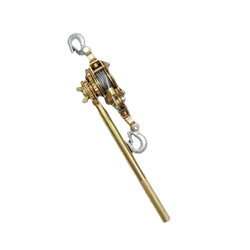 2T Hook Cable Puller Multifunctional Wire Tensioner Hand Winch Puller For Agriculture Garden Manual