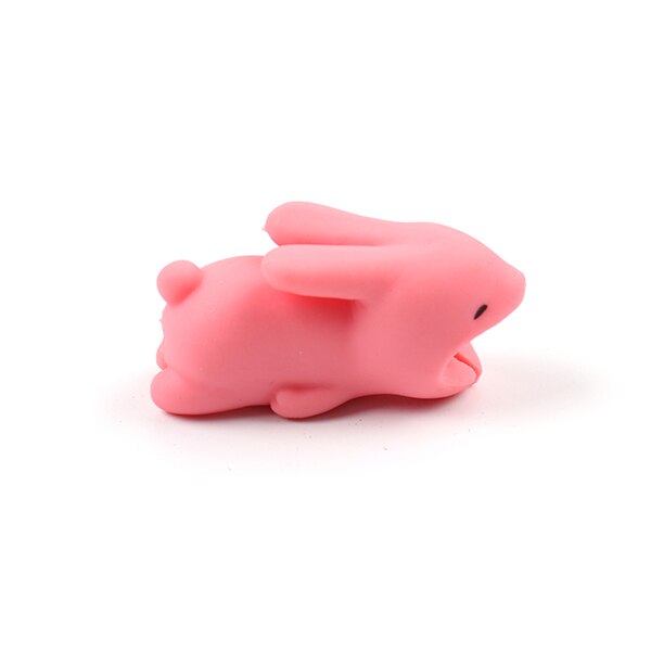 Fffas kabel opruller bid sød sjov diverse dyr kabelbeskytter usb kabel organisator chompers oplader ledning holder opruller: Kanin
