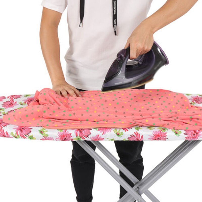 140*50cm Strijkplank Cover Beschermende Druk Ijzer Vouwen Lichtgewicht Opvouwbaar Verstelbare Tafel Houten Top Kleding 55.1 * 19.7''