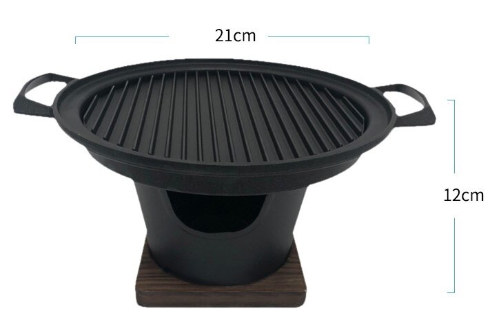 Portable bbq grill Household double man table top barbecue grills BBQ Korean cuisine non-stick barbecue dish Hotel teppanyaki 21
