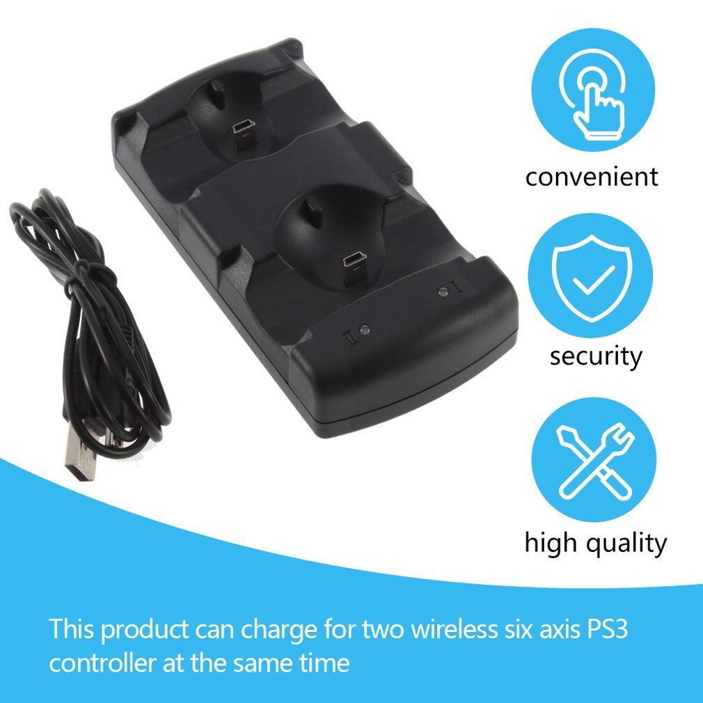 2 In 1 Dual Charging Dock Charger Voor Sony PlayStation3 Draadloze Controller Voor PS3 Controller Wereldwijd