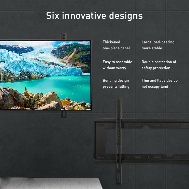 Universal TV Wall Mount Bracket Plasma Flat Panel Display Hanger Holder Rack Stand For 26inch to 55inch 30kg LED LCD TV