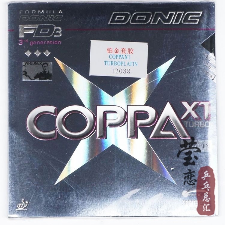 D'origine Donic COPPA X1 Or/COPPA X1 TURBO Platin/COPPA X2 Platin Doux/COPPA X3 Argent ping-pong en caoutchouc raquettes de tennis