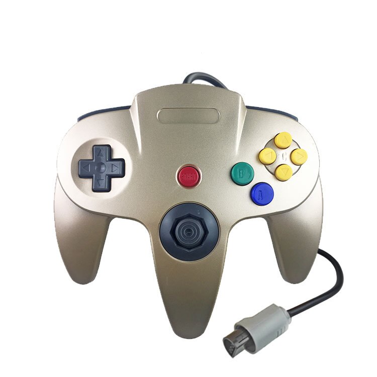 Mando de 14 colores N64, Joystick N64, Mando de para videojuegos: Gold