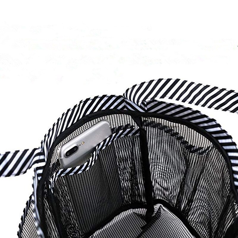 1Pc Draagbare Sneldrogende Douche Tote Bag Opknoping Toilettas Netje Met 8 Pocket Strand Badkamers Organizer Voor Dorm/Gym/Camp/Trave