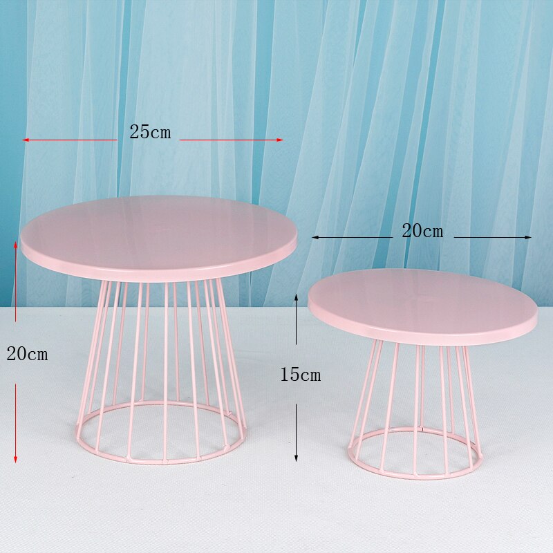 1-6pcs Metal Cake Stand Set Birthday Party Macaron... – Vicedeal
