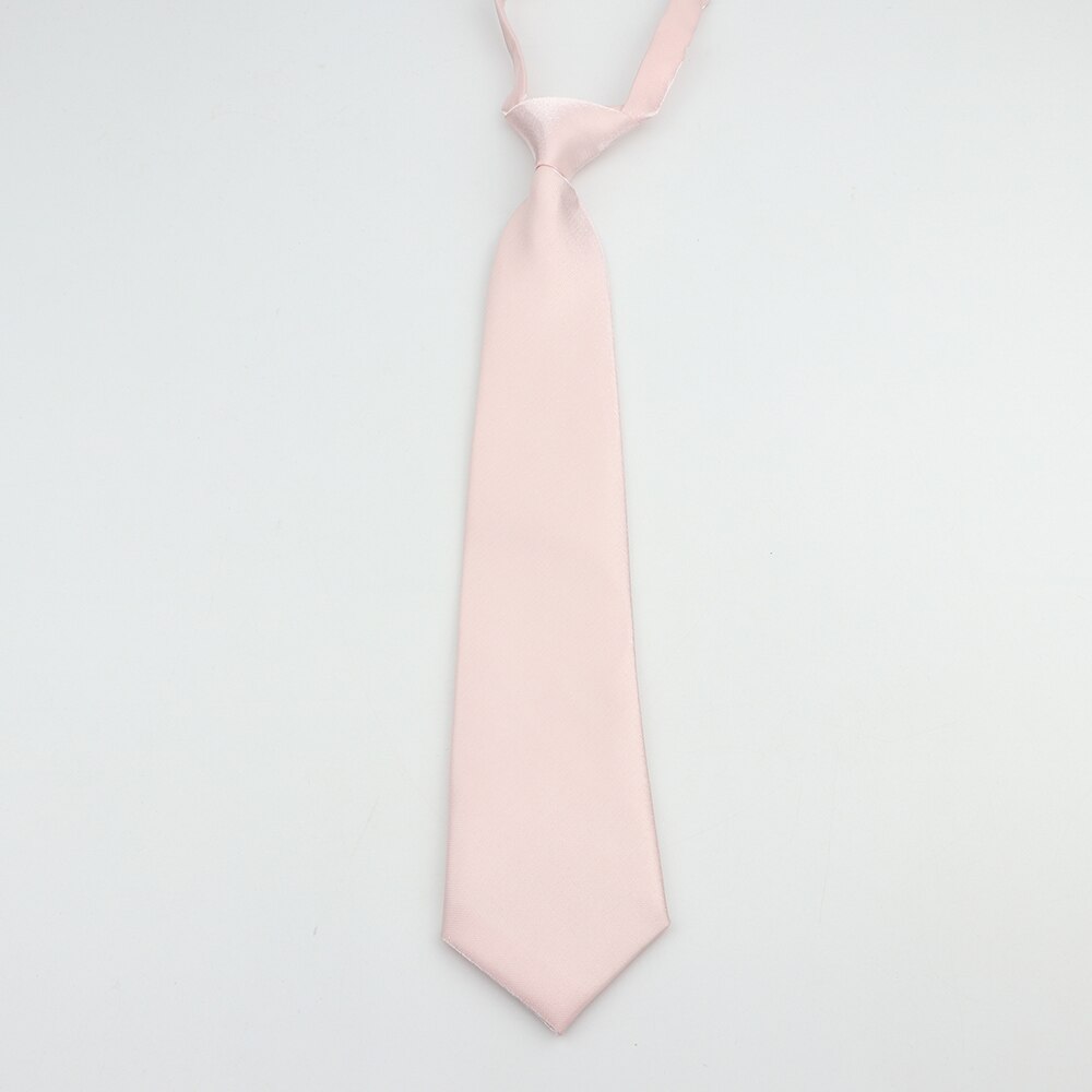 Solid Neck Tie Easy To Wear For Children Boys Girls Students Kid Rope Adjustable Ties Pink Lolita Dress Shirt Collar Necktie: 1