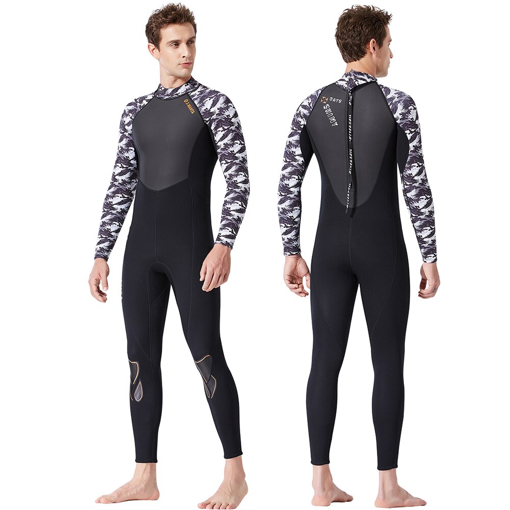 Lixada Men's Thermal Diving Suit 1.5MM / 3.0MM UV Protective Wetsuit Snorkeling Surfing Swimming Neoprene Fitting Diving
