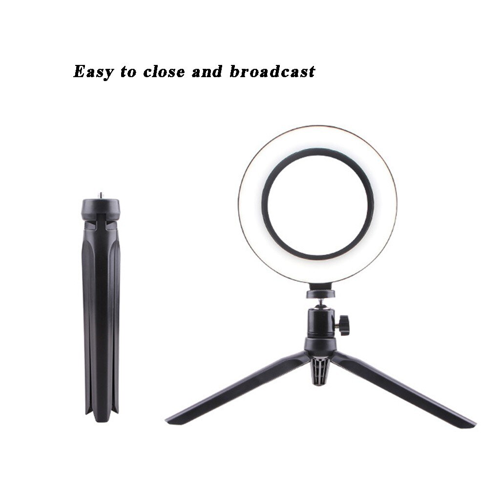 Ring Light Tripod Stand With 26cm Mini SMD LED Desktop Video Lights Selfie Lamp USB Plug For Live Photo Photography Studio