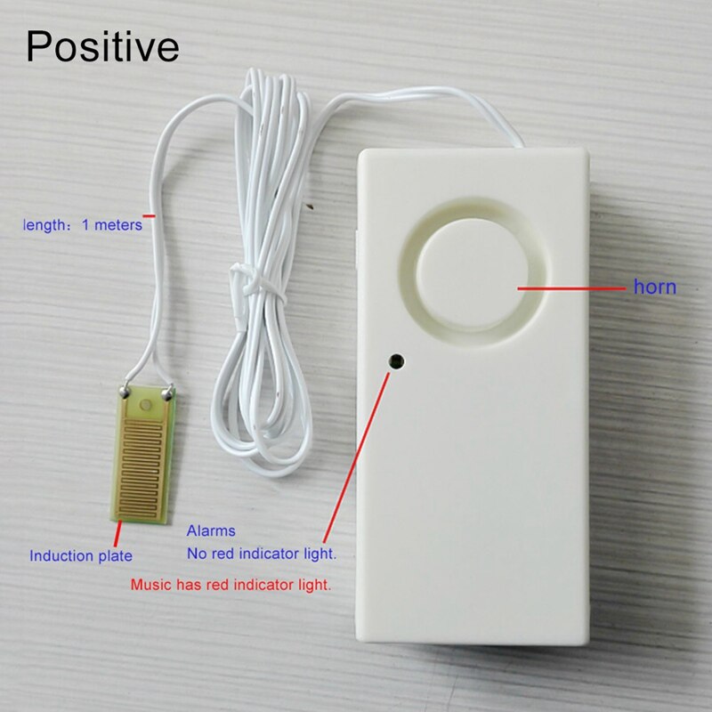 1PC Smart Home Water Leak Alarm Flood Level Overflow Detector Sensor Alerter Home Security Alarm Leakage Alarm Detector: Default Title