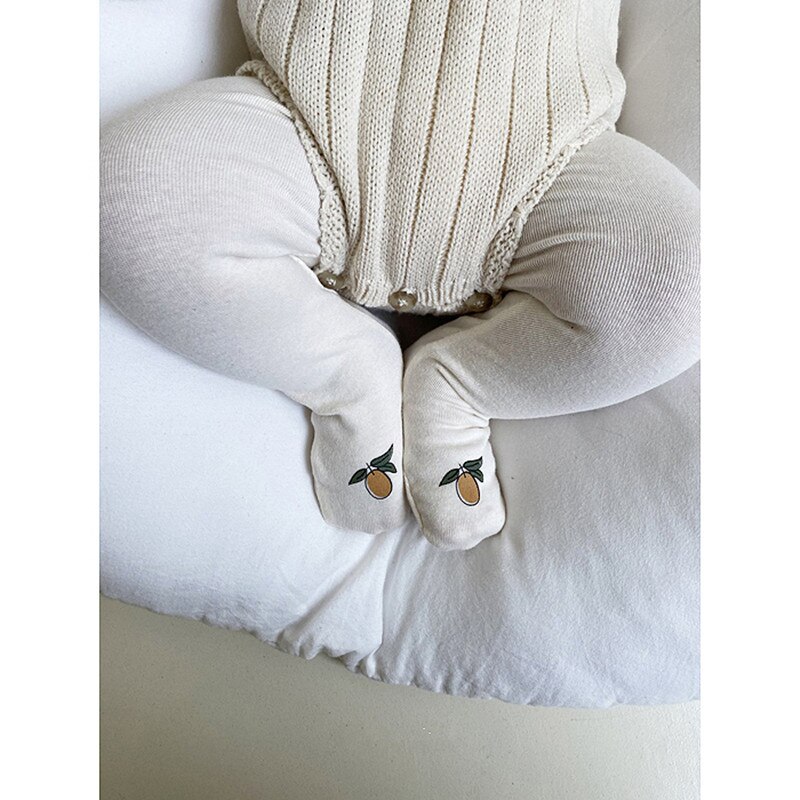 Newborn Baby Pants Trousers Lemon Baby Legging Pants Outfits Girls Trousers Cotton Autumn Infant Toddler Boys Leggings Pants