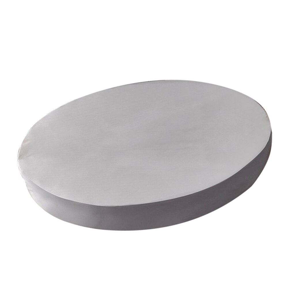 Hotel Home Round Bed Sheets Extra Soft Pure Cotton Breathable Bed Covers 86 Inch Diameter: Silver Gray