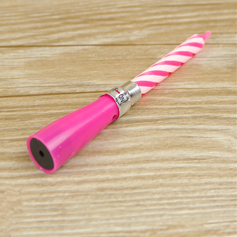 Romantic Art Music Singing Candle Happy Birthday Spiral Sing Switch Candles for Kids Cake Decoration Event & Party Supplies