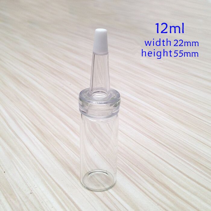 Mini heldere en bruine glazen flesjes 3,5,7,8,10,12ml met zachte plastic druppelaar, ideaal voor het herverpakken van vloeistof