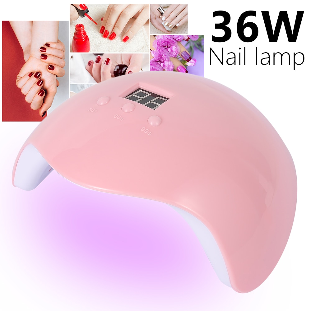 36/54W Professionele Uv Gel Nail Lamp Led Licht Droger Polish Curing 3 Timers Snelle Voor Curing Alle gels Manicure Art Gereedschap