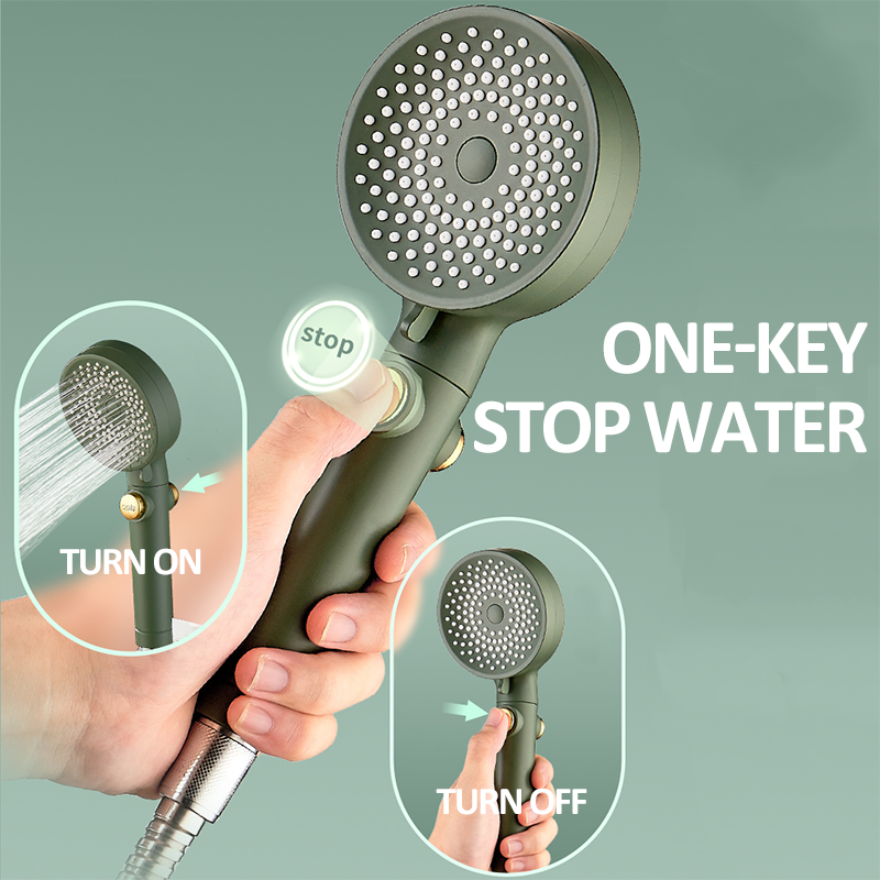 alcachofa ducha estrellado de 3 modos ajustable de alcachofa ducha alta presion con una tecla de parada de agua ​ahorra agua cabezal ducha lluvia accesorios baño