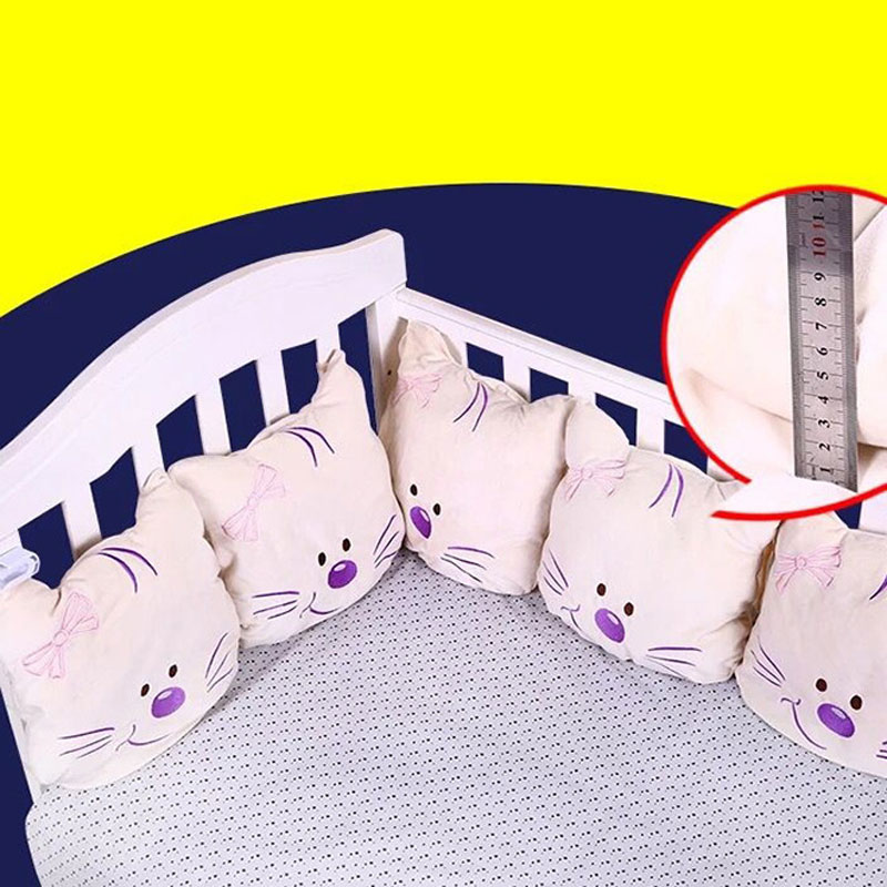 Appena nato Del Respingente 6 pz/lotto Del Bambino Letto Paraurti In Il Presepe Paraurti Culla Del Bambino Letto Protezione Paraurti Presepe Neonati Del Bambino Del Bambino Letto set di biancheria da letto