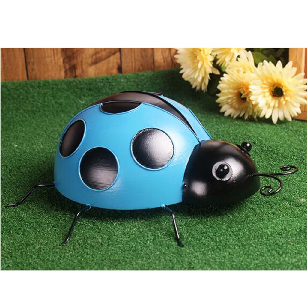 3Pcs Ladybug Insect Ornament Home Garden Decor Wall Hanging Art Craft 10cm