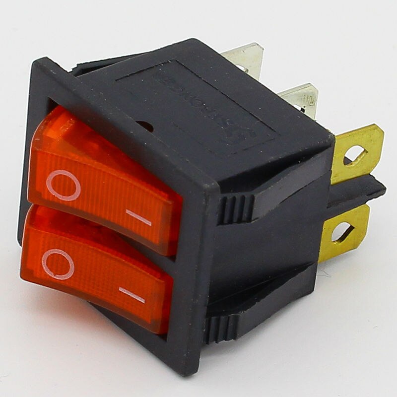 Rocker Switch, Boot Schakelaar 6Pins Met Lamp Aan/Uit