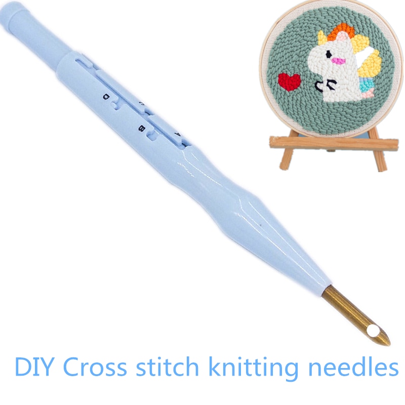Agujas de tejer, herramienta de punzón, punto de cruz, bolígrafo para bordar, accesorios para costura y manualidades, adornos de decoración del hogar