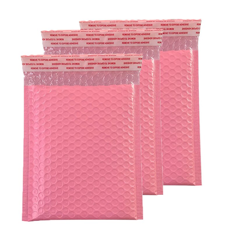 10Pcs Bubble Envelop Tas Roze Polymailer Self Seal Mailing Tassen Gewatteerde Enveloppen Bekleed Mailer Enveloppen Pakket