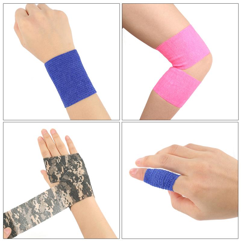 Colorful Sport Self Adhesive Elastic Bandage Wrap Tape 4.5m Elastoplast For Knee Support Pads Finger Ankle Palm Shoulder