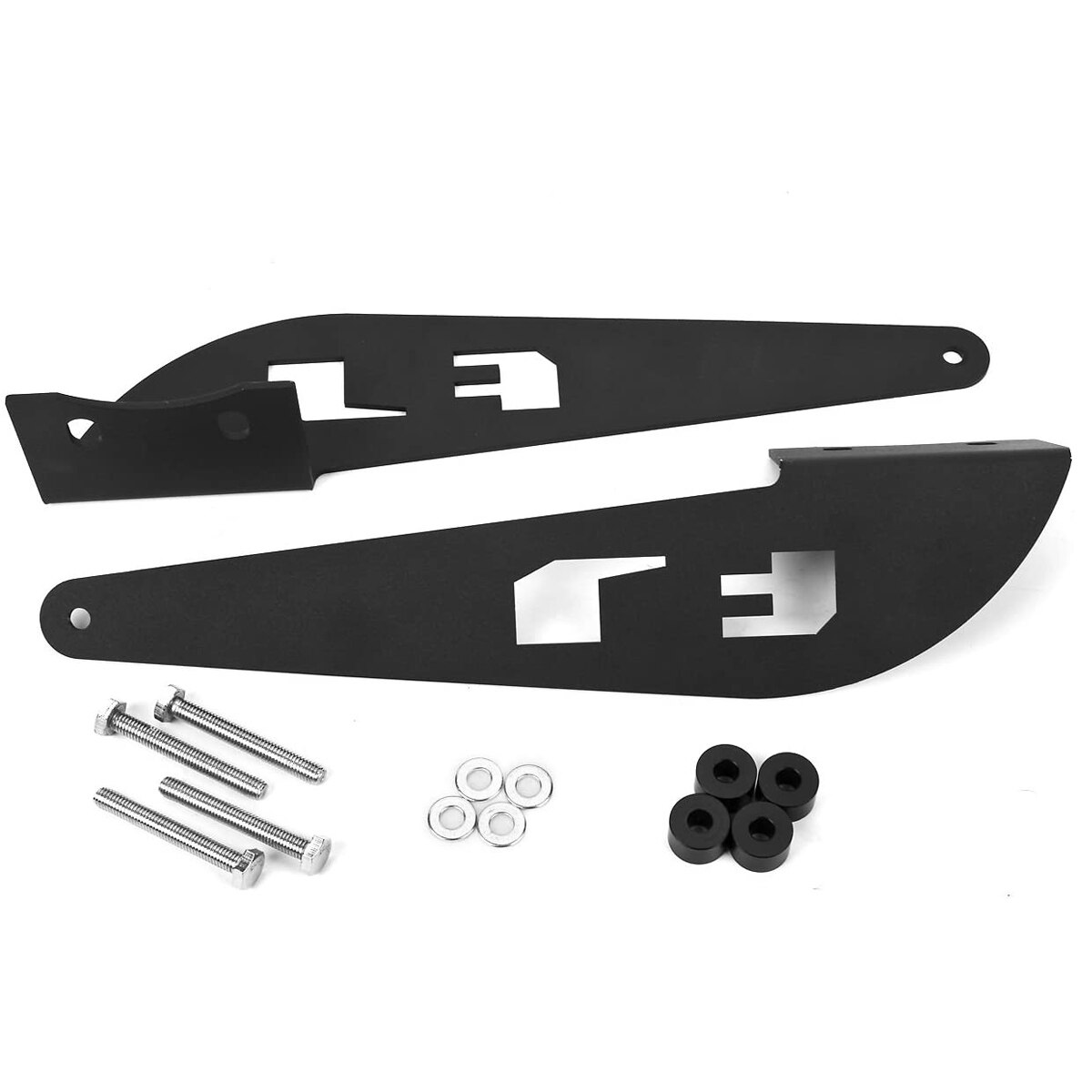 Upper Windshield Mounting Brackets Roof Rack 52" Straight Curved LED