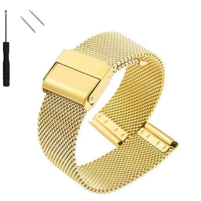 14 mm riem mesh horlogeband dames heren armband roestvrij staal geweven gaas vervanging metalen accessoires 10-24 mm gereedschap: SMOKEY MAUVE / 14mm