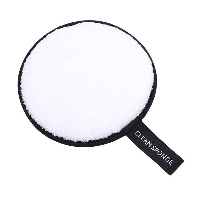 Zachte, veelkleurige make-up puff, microvezel spons, doekje, make-up remover, gezichtsreiniger, make-up tool, schoonheid, koreaanse buffy: Wit