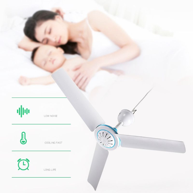 50cm 12v loftsventilator luftkøler hængende ventilator til camping udendørs telt hjemmeseng  l69d