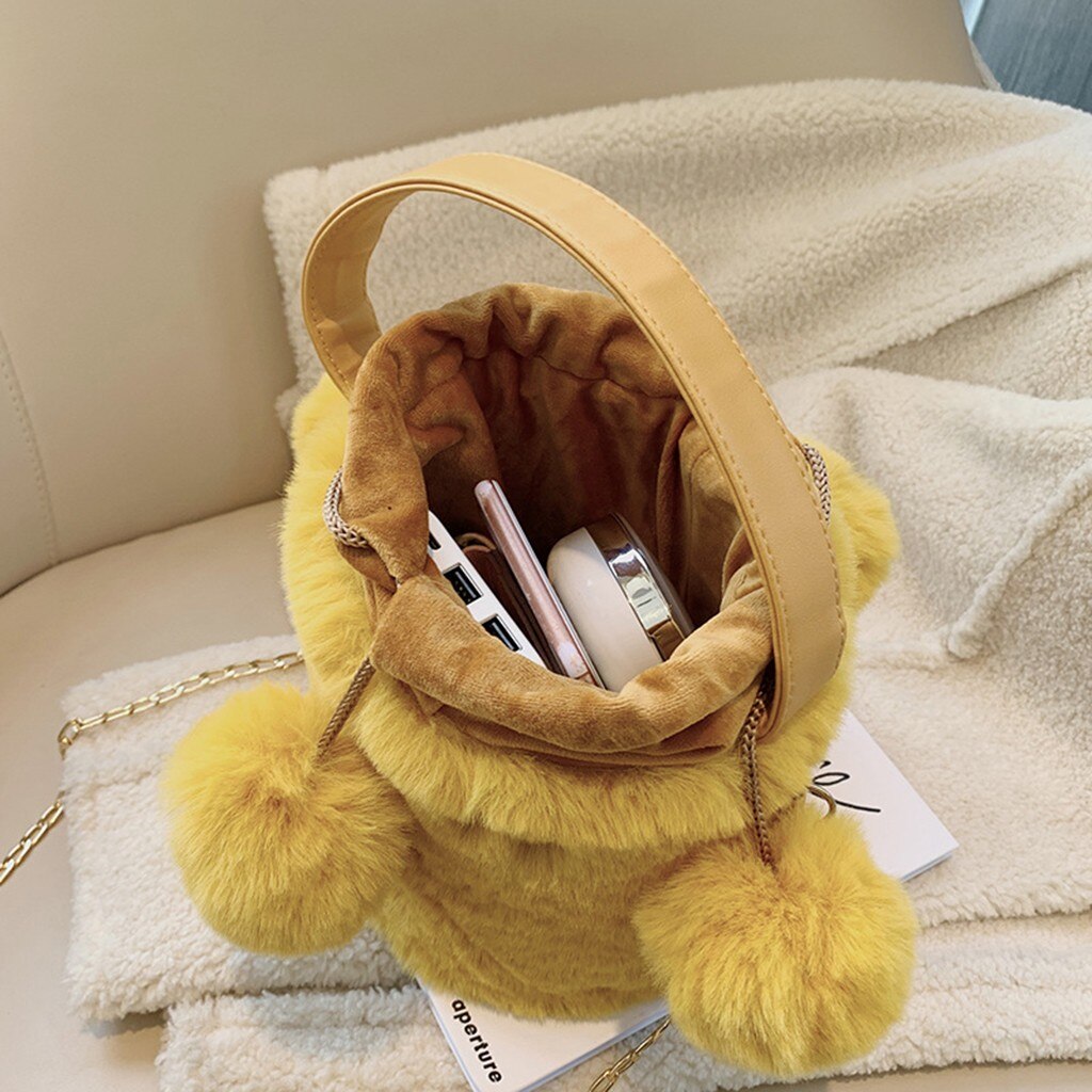 Plush Satchel Casual Wild Simple Shoulder Messenger Bagsports, travel, Business Crossbody Bag 1121