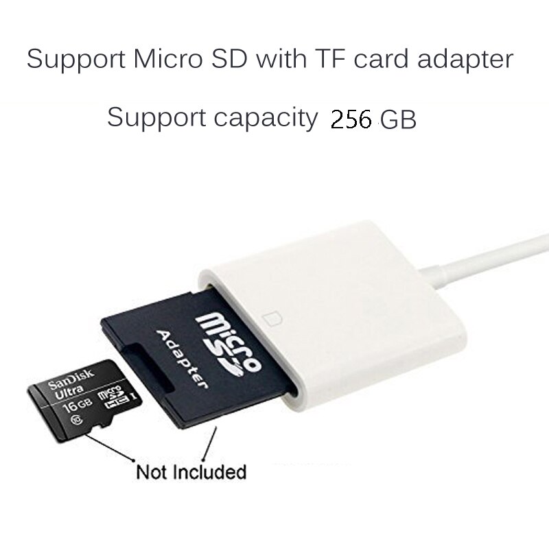 Micro SD Card Reader for Lightning to SD Card Camera Reader Adapter for TypeC OTG Card Reader for Macbook Mobile Phone IOS USB-C