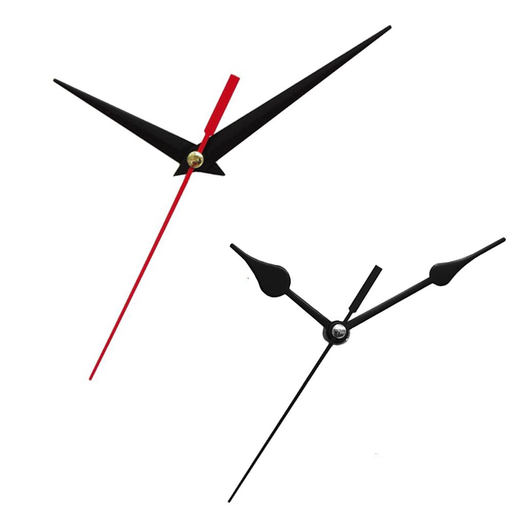 Silent Quartz Wall Clock Movement Mechanism Thread Shaft Clockwork Motor with 2 Set Hands/Needles for DIY Clock Replacement Kits