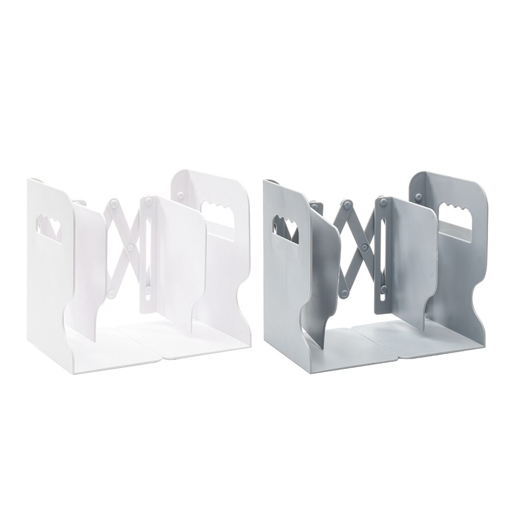 ABS Retractable Bookshelf Desktop Book Holder Stationery Storage Organizer Students Desk Magazine File Holder Organizer