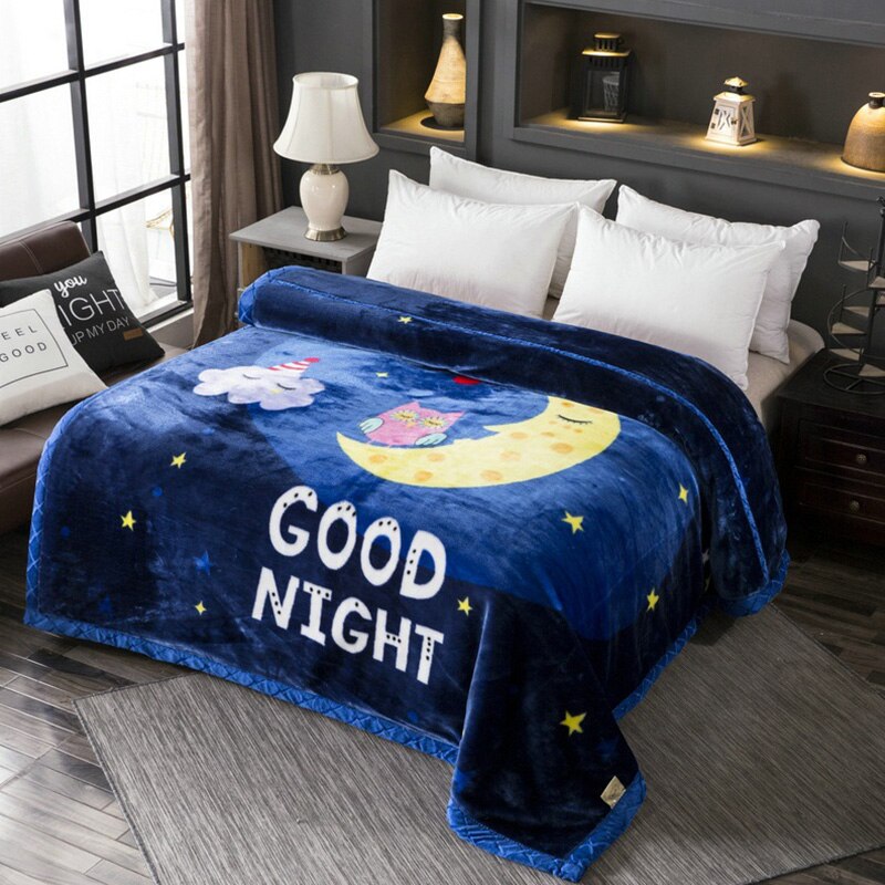 1.5M * 2M Dubbele Laag Winter Dekens Voor Bedden Super Zachte Pluizige Gewogen Warm Dikke Nertsen Deken Dubbele bed Winter Dikke Deken