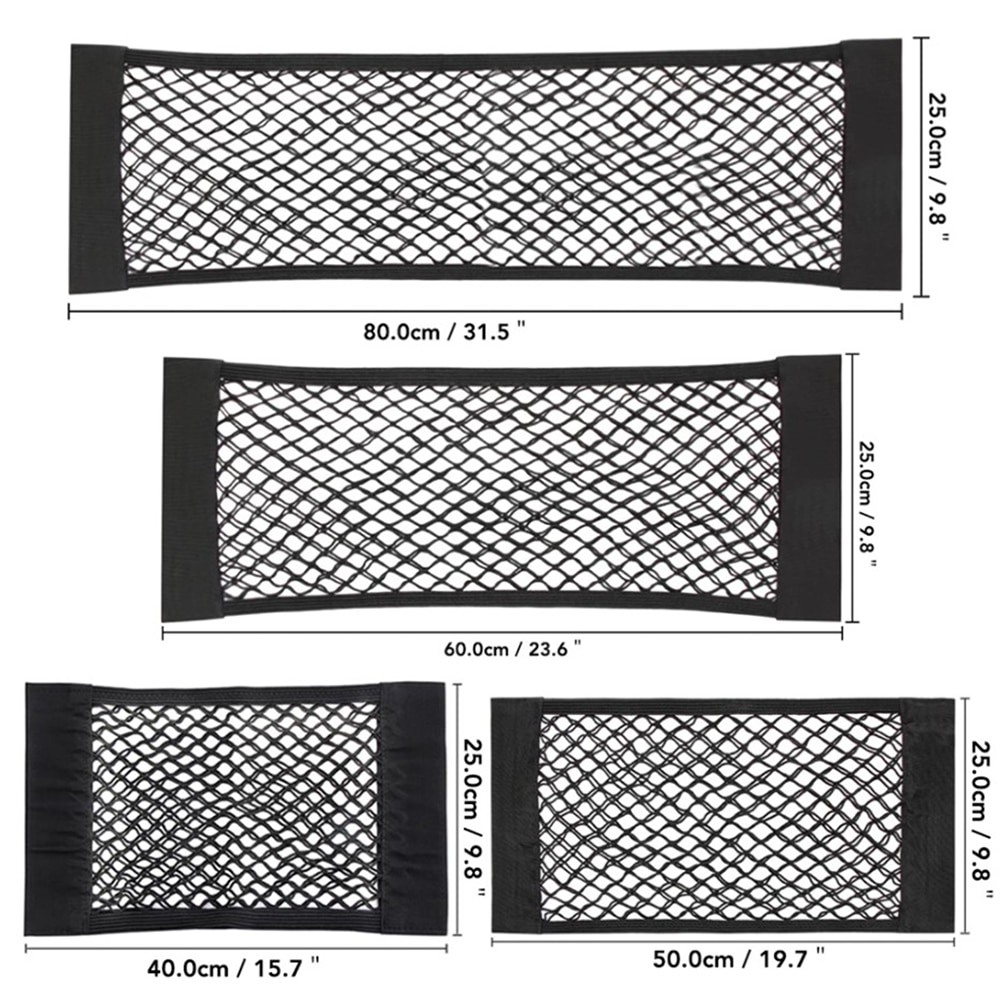 Elastische Mesh Op De Rug Van De Stoel En In De Kofferbak, Mesh Op Klittenband, Tas, pocket Voor Het Opslaan Van Dingen, Auto Organizer