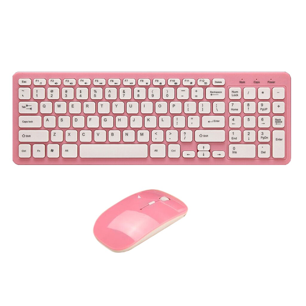 Ultra Slim Wireless Keyboard and Mouse Set for Apple Macbook Home Office PC Laptop Desktop Computer Mice and Keyboard Combo