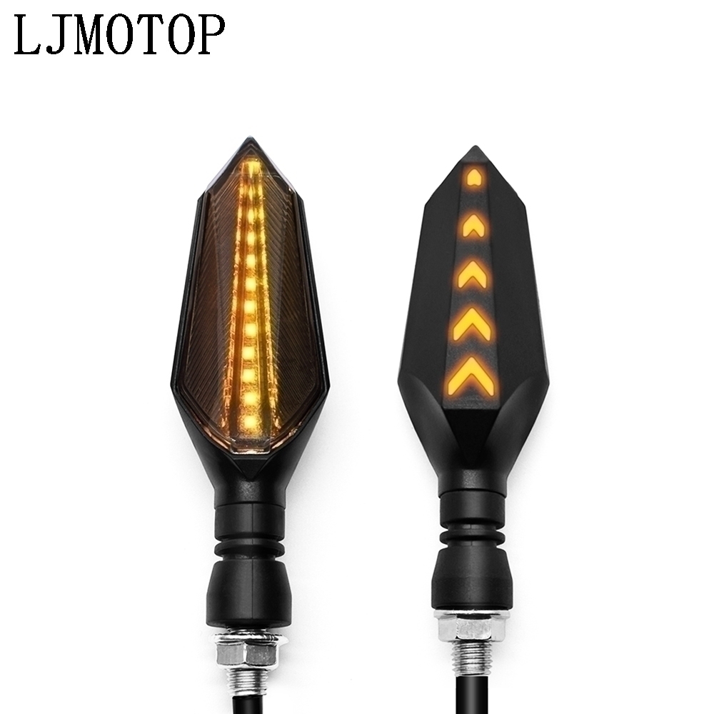 Universal Motorcycle Turn Signal LED Lights Indicators Signal light For Suzuki GSF600 Bandit BURGMAN 400 GS1000 GS500E: 1 pair yellow-yellow